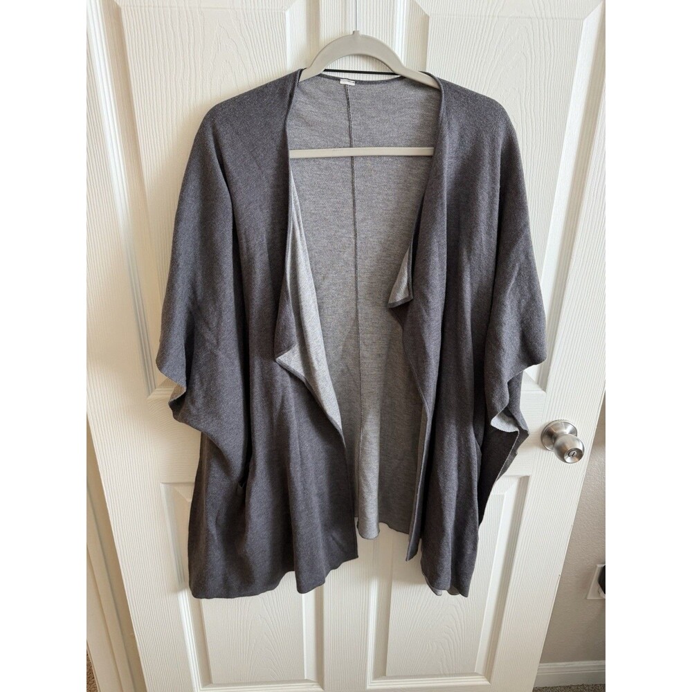 Lululemon After Asana Convertible Wrap Poncho OSFA Charcoal Gray Cashmere Blend